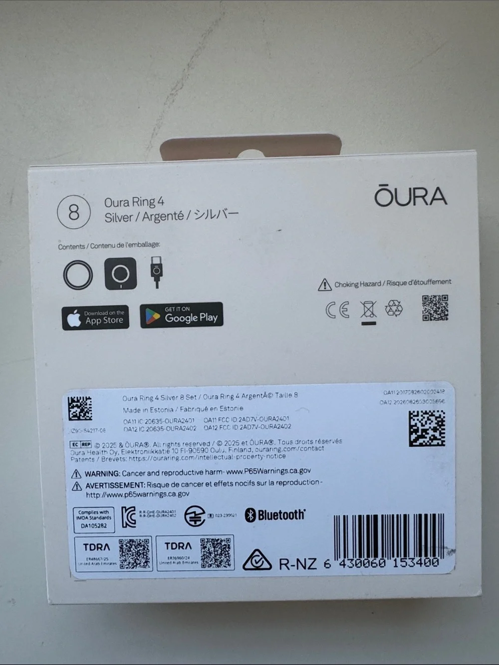 Oura Ring 4 with Charger